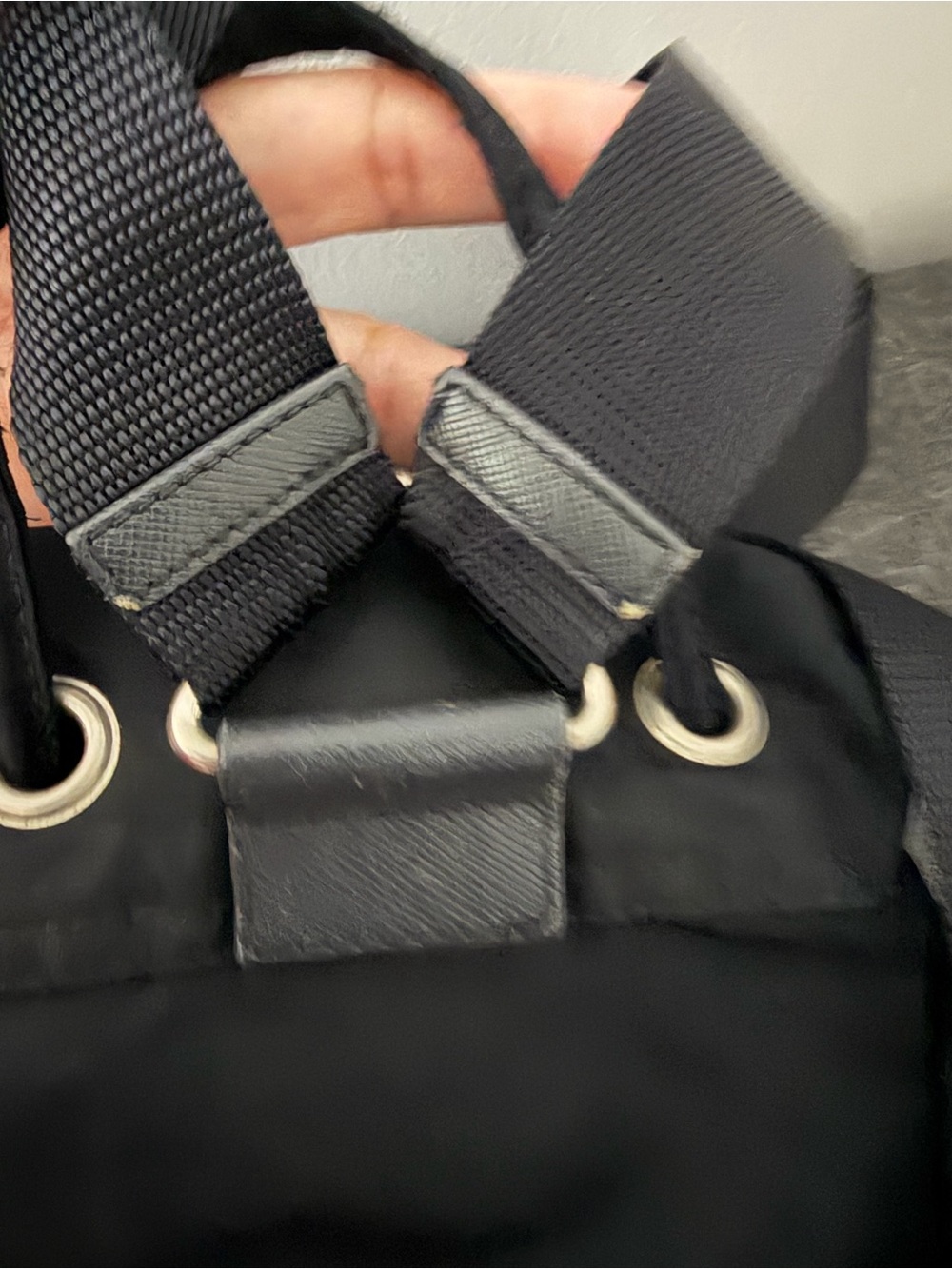 Prada Black Nylon Drawstring Mini Backpack - Picture 9 of 10